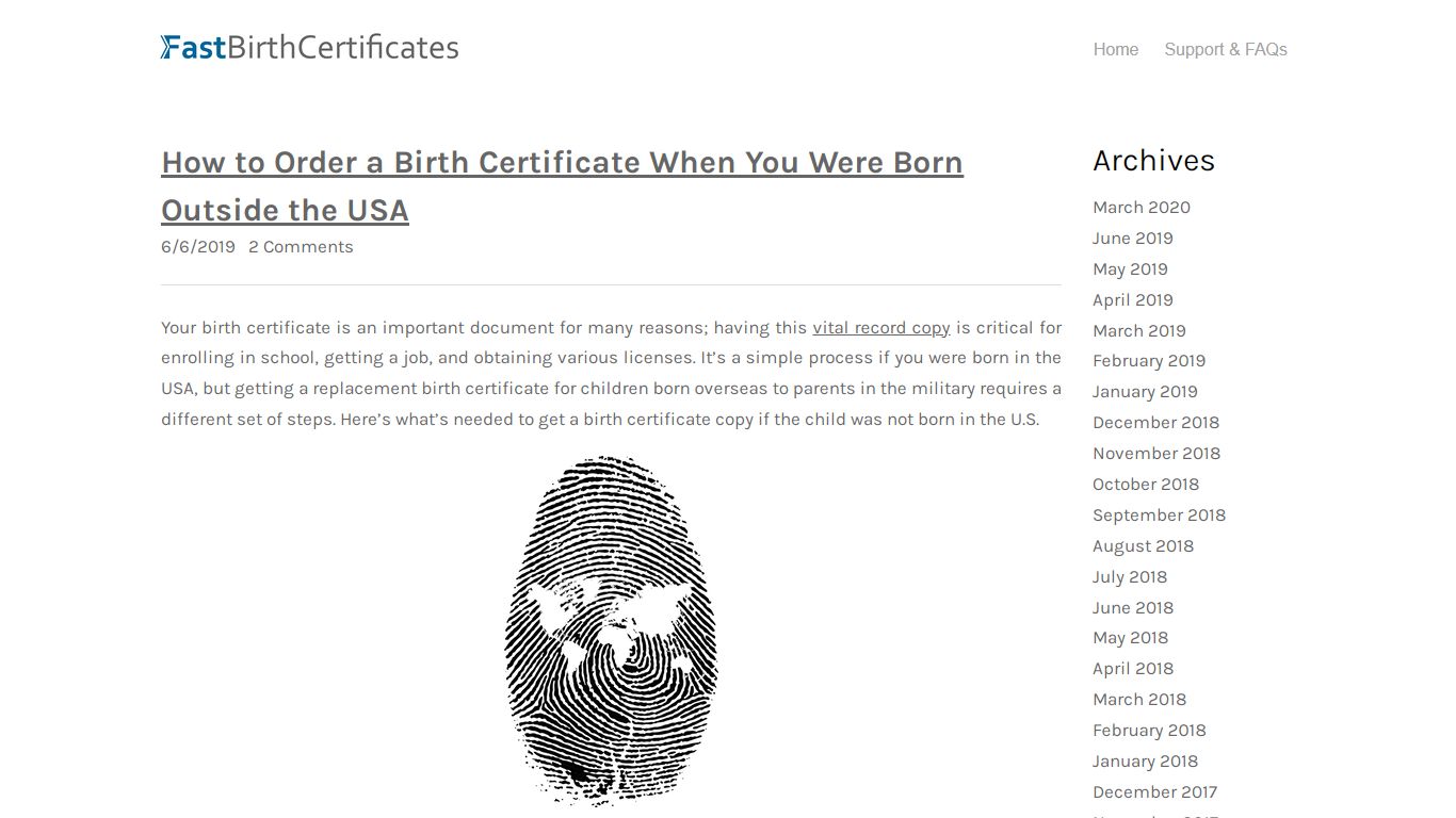 How to Order a Birth Certificate When You Were Born Outside the USA